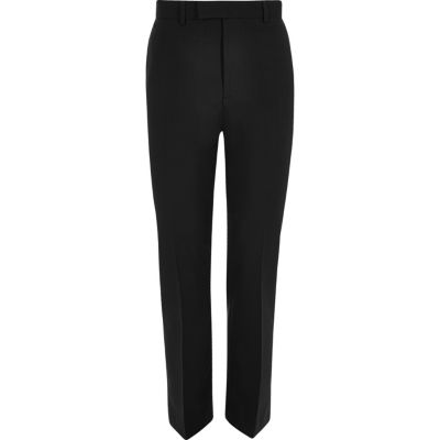 Black tailored fit suit trousers